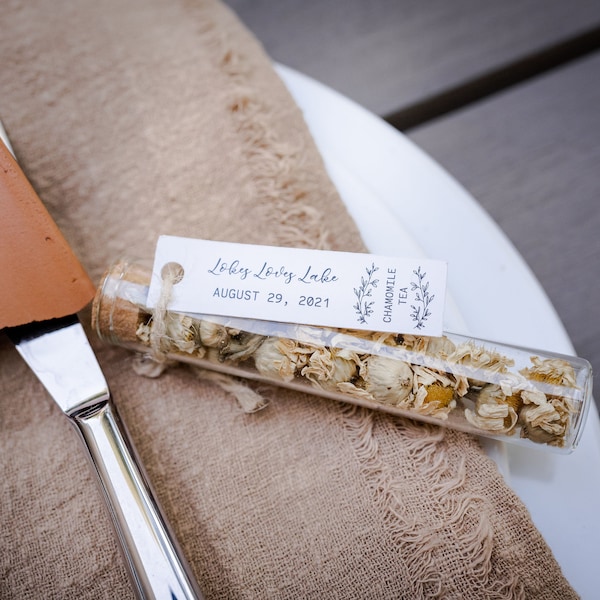 Wedding Tea Favors for Guests, Bulk Test Tube, Rustic Wedding Favor ...