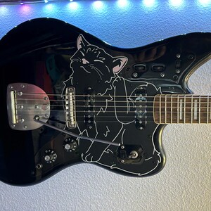 Jaguar Cat ピックガード - Squier Classic Vibe Jaguar ギター用