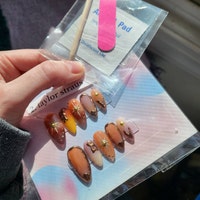 Ombre Red Hand Painted Nails /y2k Nails /custom Press on Nails/ Handmade Press on Nails/faux