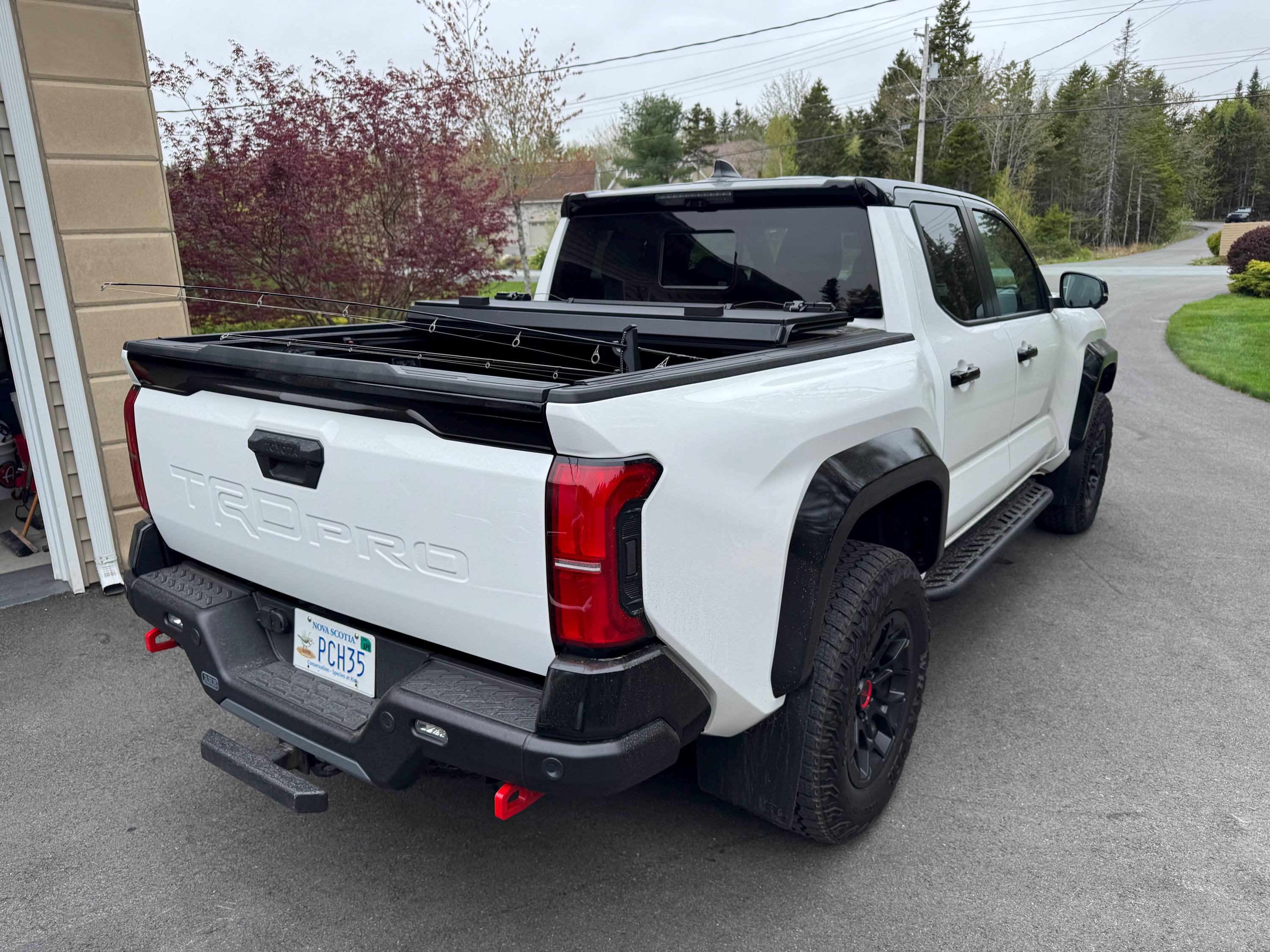 Fishing Rod Holder for Toyota Tacoma Bed Rail - Above The Bed Version
