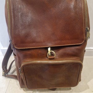 Leather Backpack | Handmade Italian Leather Laptop and iPad