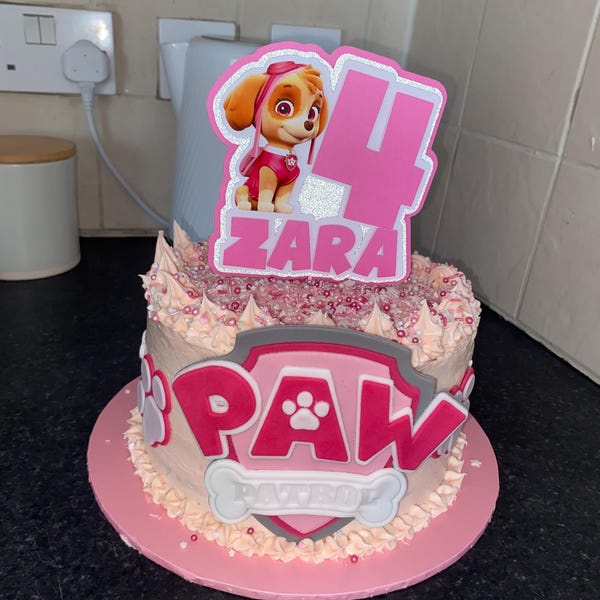 Yellow Paw Patrol Rubble Dog Cake Topper All Characters Available yellow-paw-patrol-rubble-dog-cake-topper-all-characters-available