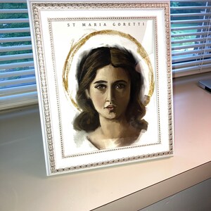 St. Maria Goretti Fine Art Reproduction, Catholic Saints Print ...