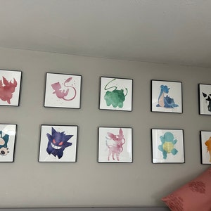 Eevee Evolutions Prints Small Prints 8 1/2 x 5 1/4 Big -  Portugal