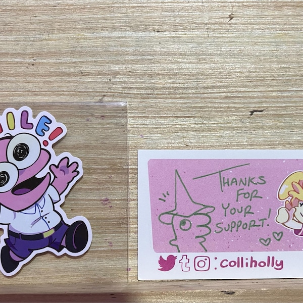 Smiling Friends Pim Sticker - Die Cut Vinyl Sticker 2.5