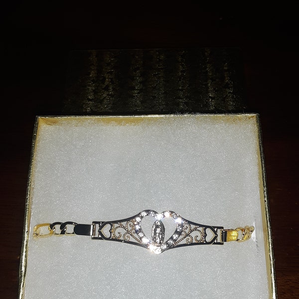 Bellissimo Braccialetto Con Catena Cubana Di Colore Placcato Oro - Foto 9