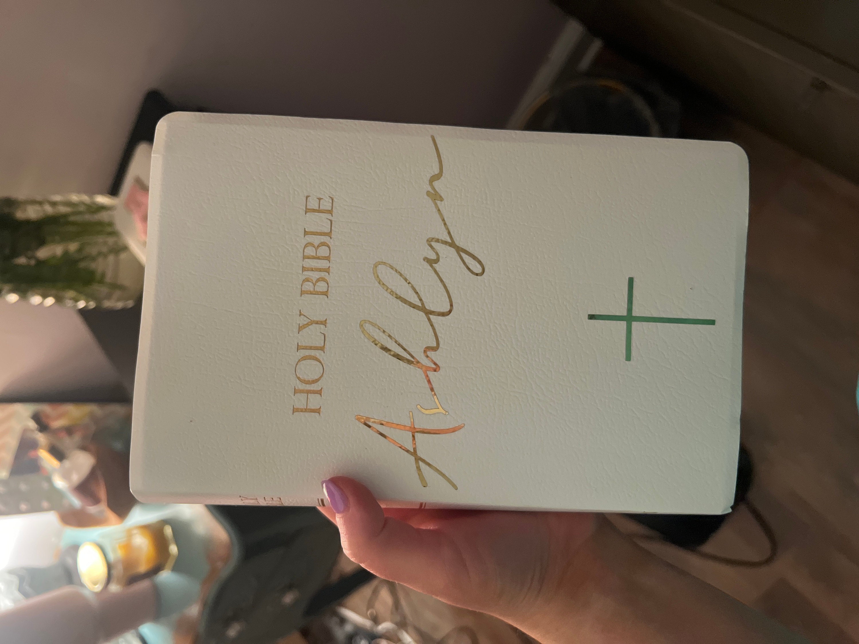 Personalized Bible Custom KJV/NKJV/NIV| Gift Holy Bible| Faux Leather King James Version|Baptisms|Weddings|Christenings|First Holy Communion