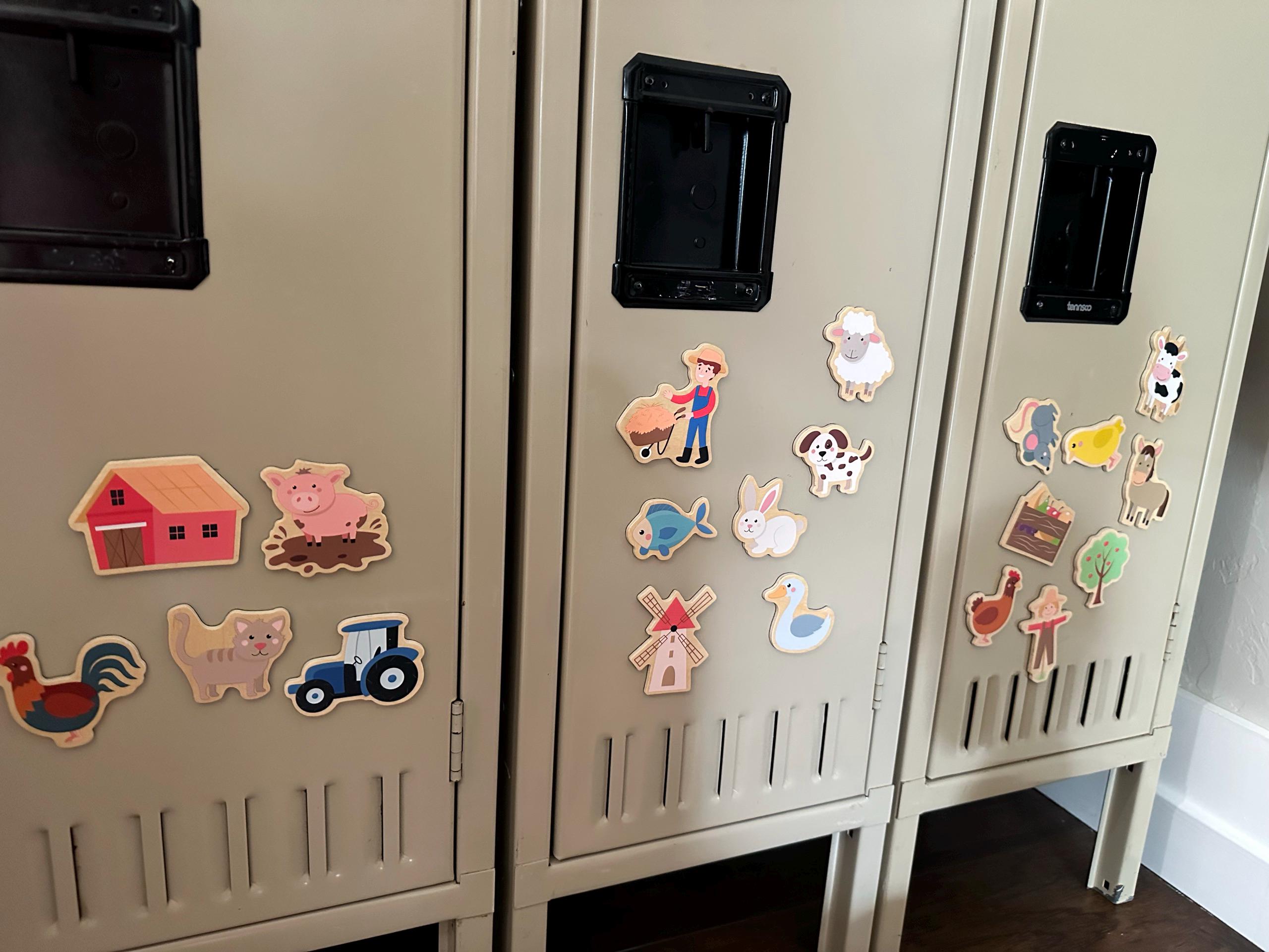 Fridge magnets: farm, board magnets, fridge magnets, wooden magnets, gift for children, birthday gift, children&#39;s activity