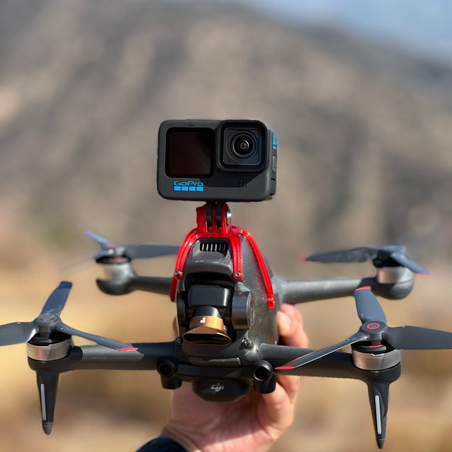 DJI FPV コンボ ドローン GoPro アクション マウント - 8 色