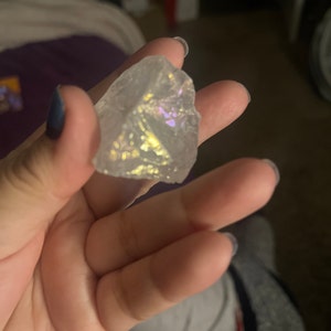 Raw Rainbow Aura Clear Quartz (rough Angel Aura Quartz) - Etsy Raw Rainbow Aura Clear Quartz (rough Angel Aura Quartz) - Etsy