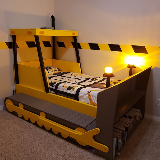 Bulldozer twin shop bed