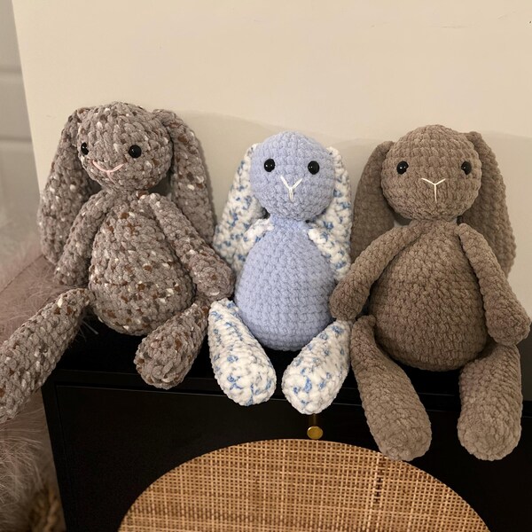 The Boho Bunny Stuffie Crochet Pattern | Rabbit Crochet Pattern ...