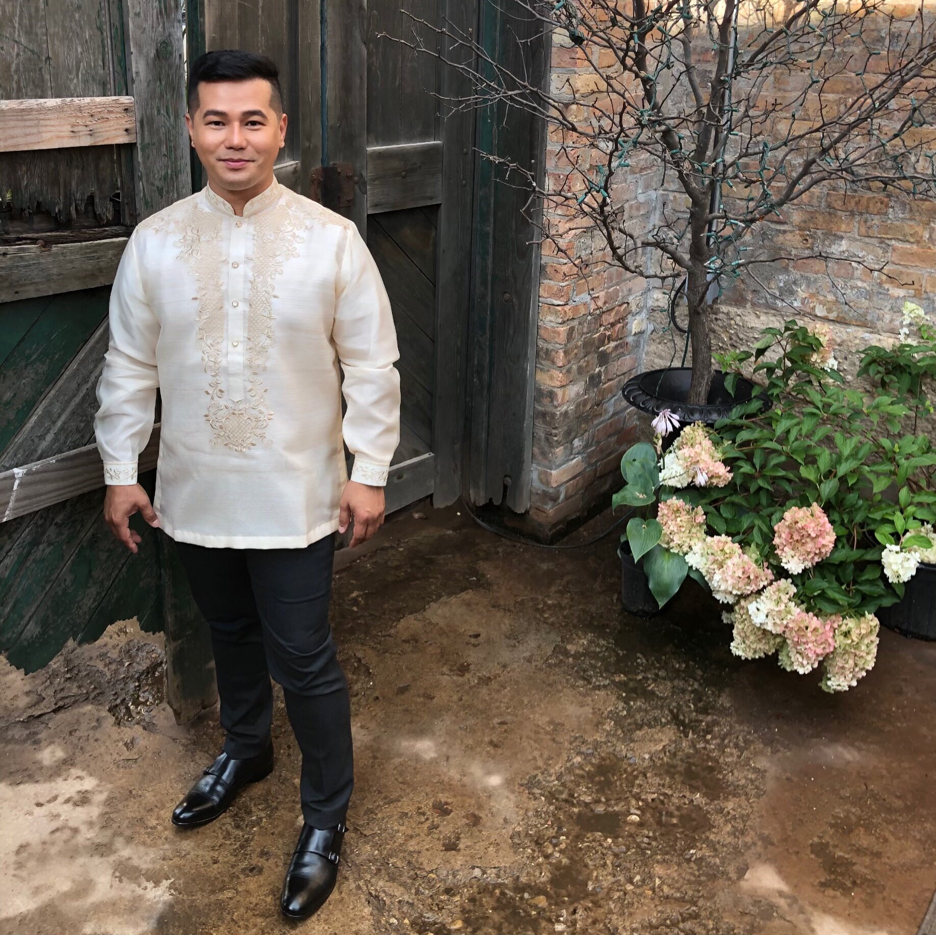 BARONG TAGALOG ARMANI style with Inner Lining Filipino ...