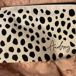 Personalized Make up Bag Cheetah Leopard Print Make up Bag - Etsy