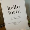 Birthday Welcome Sign Template, Party Welcome Sign, 40th Birthday Sign ...
