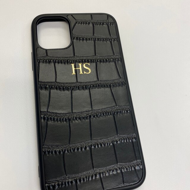 Personalised croc leather shop phone case