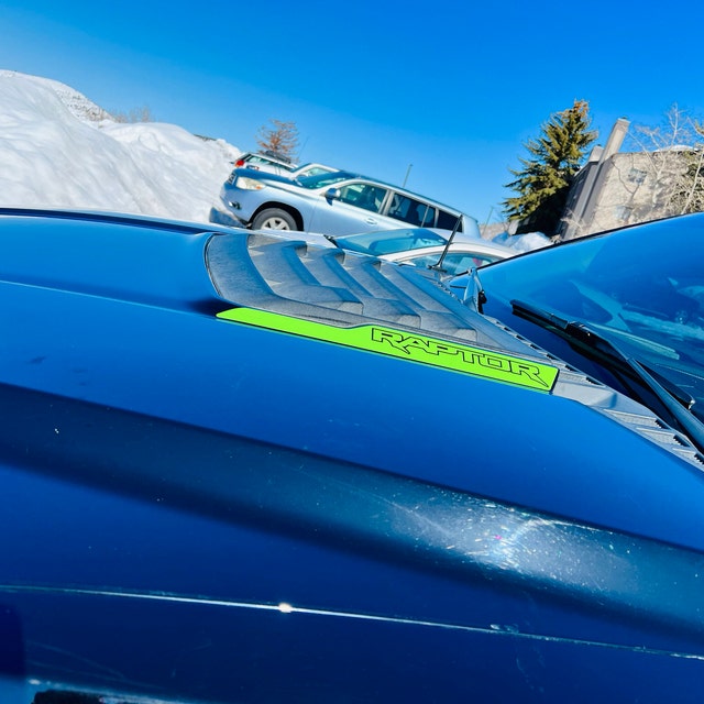 2017 Ford Raptor Svt F-150 Hood Cowl Vinyl Decals With Ford Performance F150