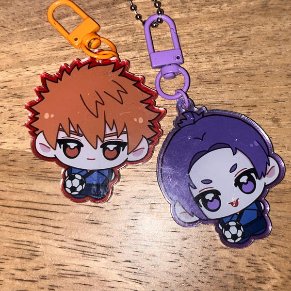 Blue Lock Keychains - Etsy