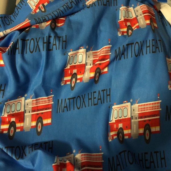Mudpie - Fire Truck Swaddle Blanket & Rattle main image 1
