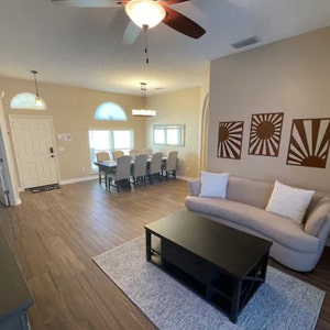 Wooden Triangle Wall Art, Large Wood Tiles Home Decor, Geometric Shapes ...