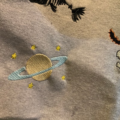 Saturn Machine Embroidery Design 4 Sizes - Etsy