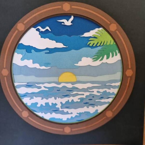 Northern Lights 3D Box Paper Cut Aurora Borealis Light Box Svg ...