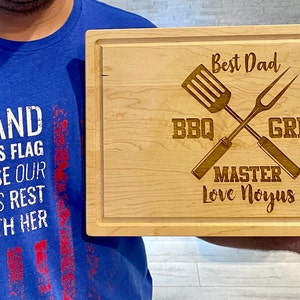 Personalized BBQ Grilling Cutting Board - Gift for Men, Dad Gifts – MAISON  CUSTOM