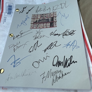 Ghostbusters Signed Film Movie Script Screenplay Autographs Harold ...