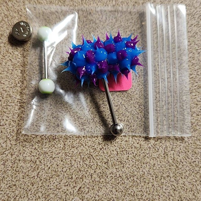 Vibrating Tongue Barbell Rings With 2 Batteries 316L Surgical Steel 14G  Body Jewelry - Etsy Canada