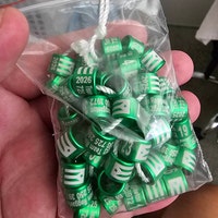 Personalized (laser Engraved) Aluminium and Plastic - Pigeon Bands - 7mm and 8mm - 50 Pieces - Australia