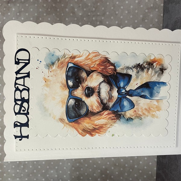 Cavapoo Hundebirthday-Karte – Niedlich Mit Partyhut, 145x145 Mm, Recycling Matt & Inkl. Umschlag