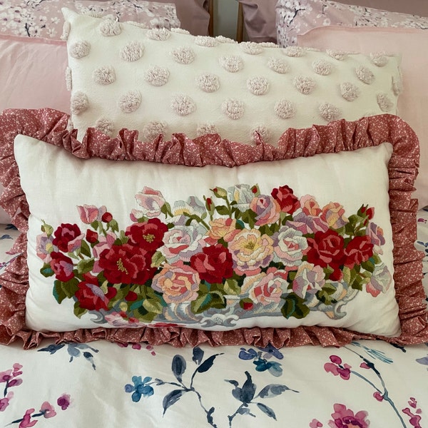 Patchwork Quilt, Handmade, Reversible, Colourful, Vibrant, Blues, Mauve ...