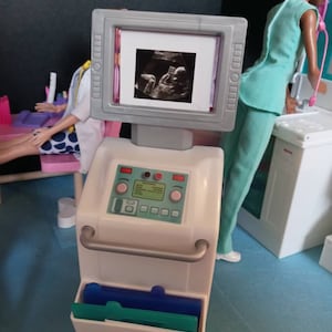Miniature Doctor OBSTETRICS PREGNANCY Scans SET Dollhouse 1/12