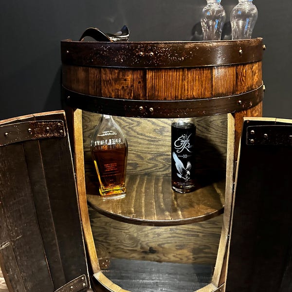 Barrel in cigar lounge