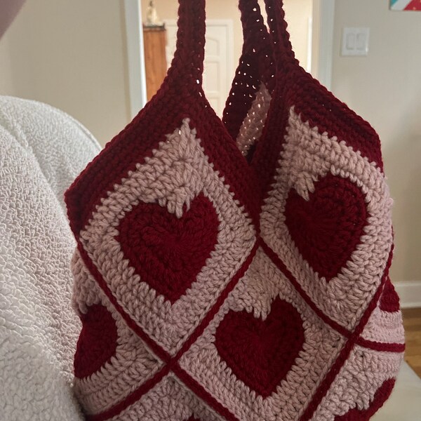 Heart Crochet Bag Etsy
