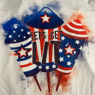 Let's Get Lit Fireworks PNG 4th of July PNG Sublimation Digital Design ...