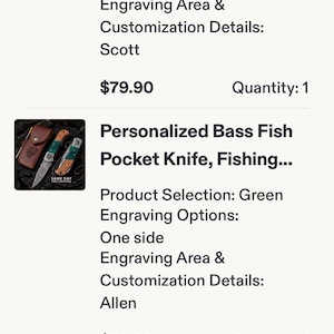 Etsy buyer added a photo of their purchase