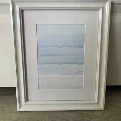 Watercolor Wall Art, Blue and Gray Print, Printable Art, Modern Watercolor Print, Abstract ...