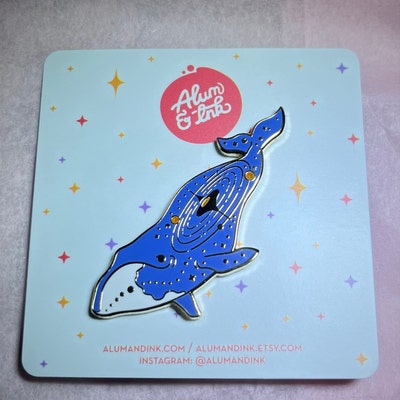 Quasar Bowhead Whale Enamel Pin - Etsy