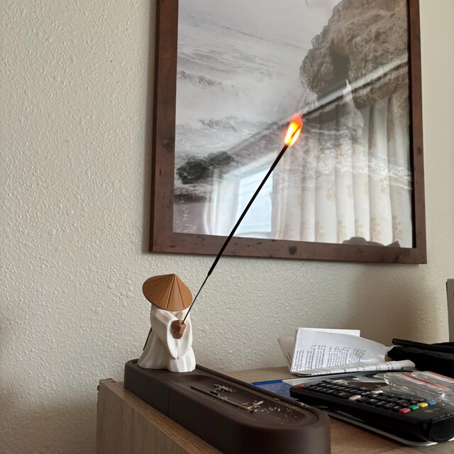 Zen Youxia Warrior Incense Holder Ash Catcher Incense Box Japanese