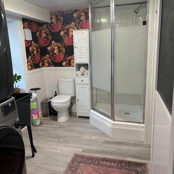 Modern Woodland Fabric Birch Sanctuary by sinaokeeffedesign Organic