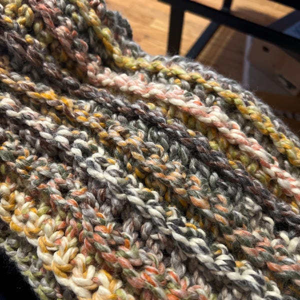 Crochet Pattern | the Graham | Chunky Long Oversized Ribbed Scarf Easy ...