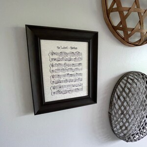 Custom Hand-drawn Sheet Music Decoration - Etsy