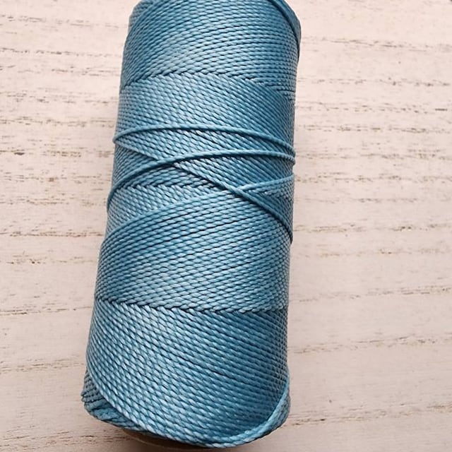 50 Meters Turquoise Blue Waxed Polyester Twisted Cord String Thread Line  1mm - Jewelry Findings & Components - AliExpress