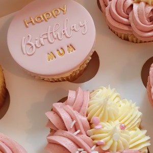 Blu Timbro In Rilievo „Happy Birthday" 8 Cm Timbro In Rilievo Per Torta Fondente Design 3D Timbro Per Biscotti Per Biscotti Di Compleanno Timbro - Foto 5