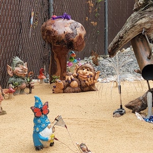 Troll, Garden Art, Ceramic Troll, Lazy Troll, Handcrafted Troll
