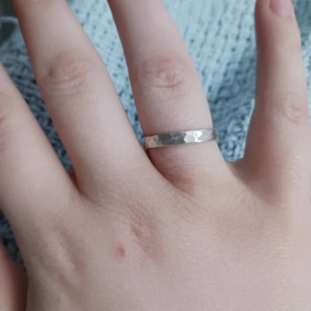 Mens Ring Hammer Womens Band Mens Hammer Ring Womens Wedding Band