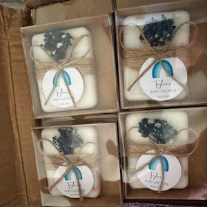 Bear Hug Soaps - Handcrafted, Colorful and Scented Artisan Bath Bars | Baby Shower Soaps | Personalized Baby Shower Favors | 1.75oz