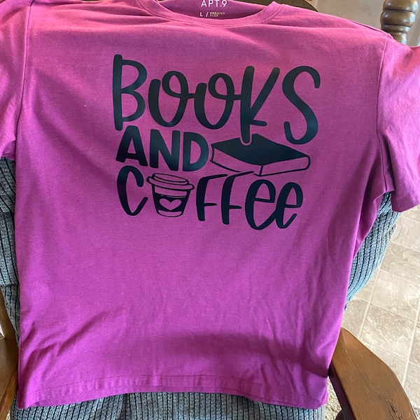 Books and Coffee SVG / Cut File / Cricut / Clip Art / Commercial Use ...