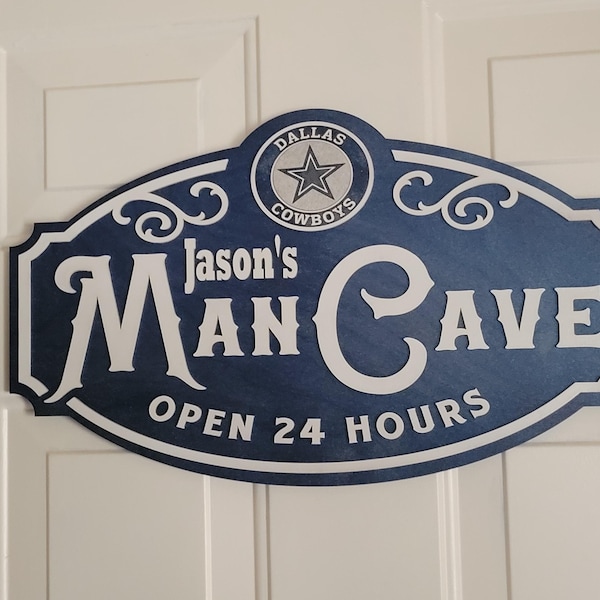 Dallas Cowboys Man Cave Sign - Etsy